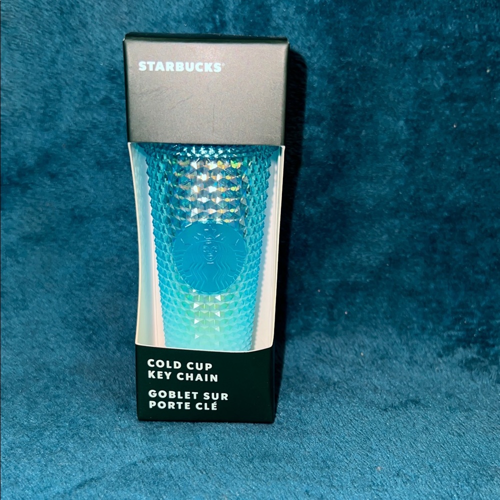 Starbucks Aqua Cold Cup Keychain